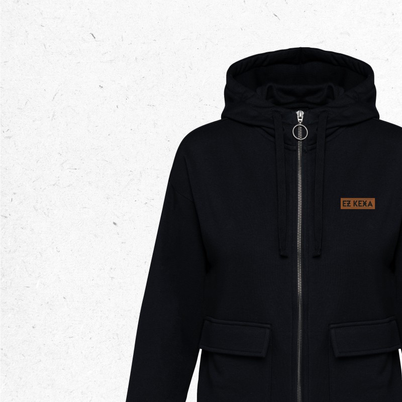 CHAQUETA CON CREMALLERA - MUJER