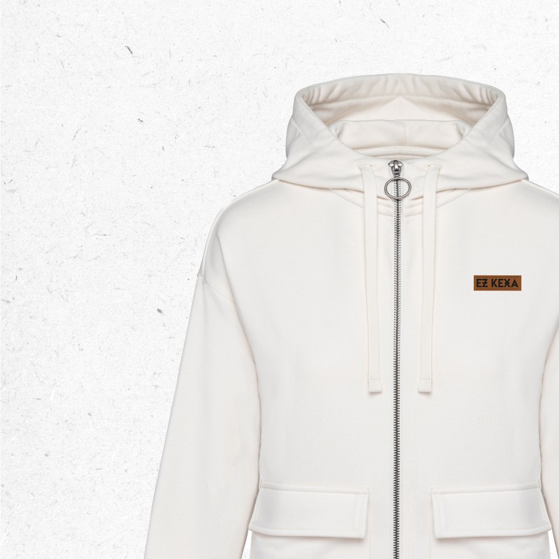 CHAQUETA CON CREMALLERA - MUJER