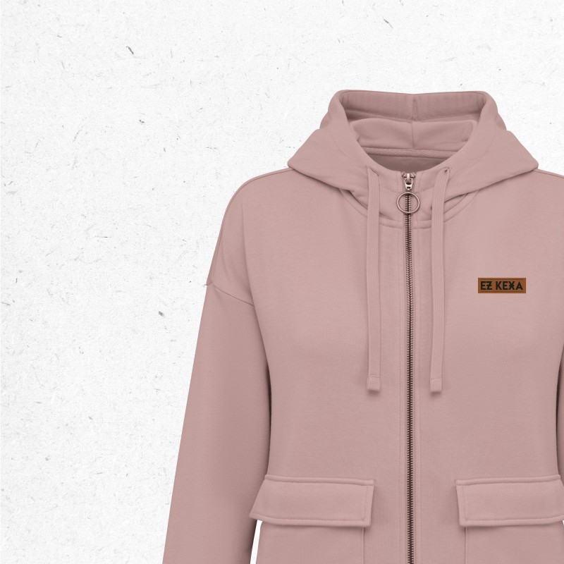 CHAQUETA CON CREMALLERA - MUJER