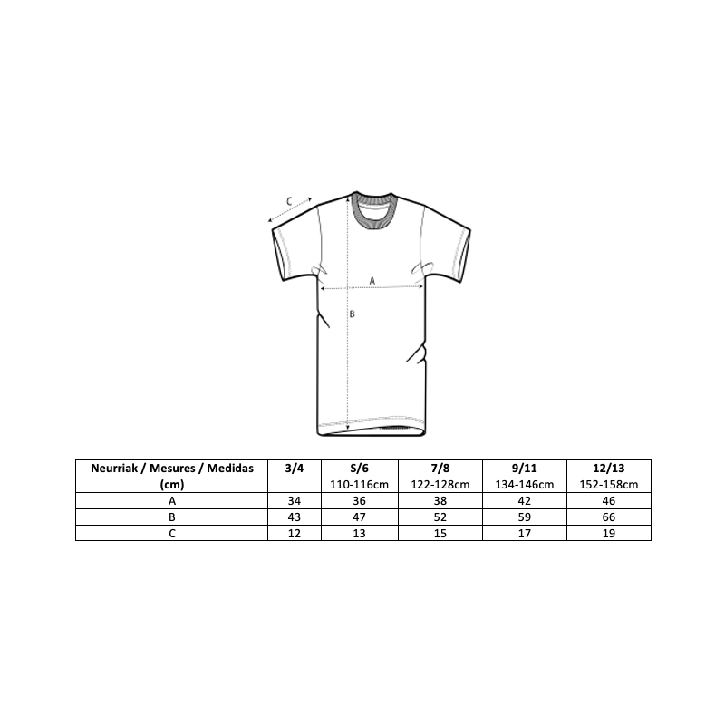 CAMISETA ARRANOMENDI - NIñO/AS