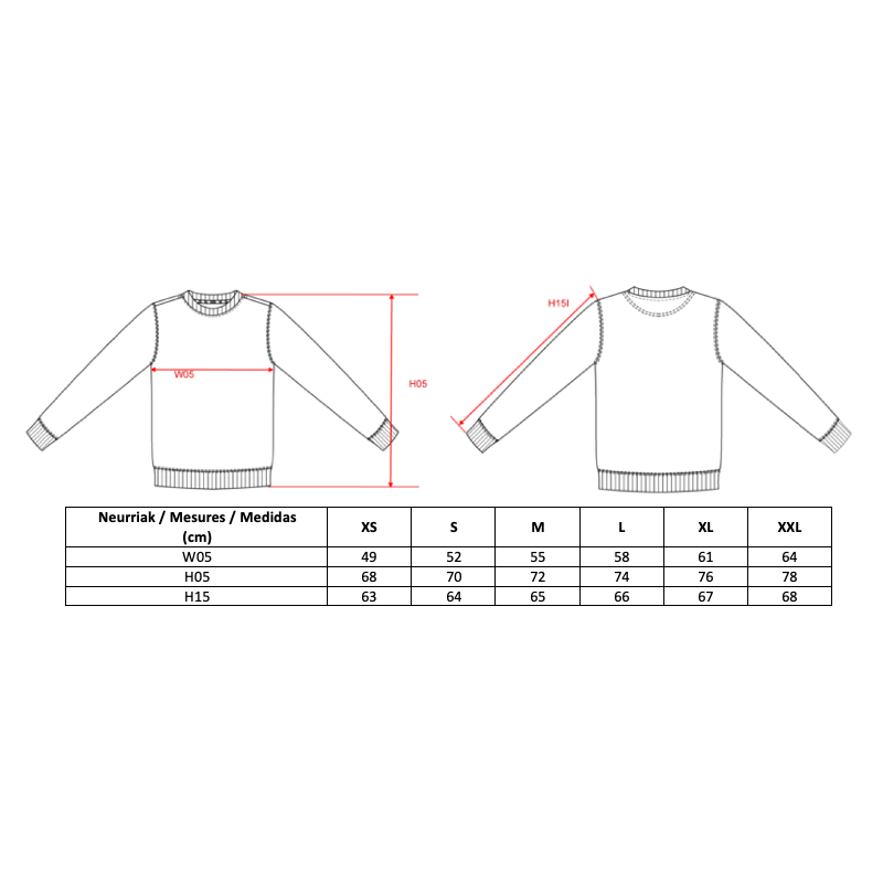 SWEAT COL ROND mendiaren deia