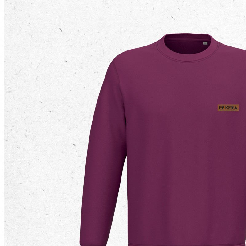 SUDADERA SIN CAPUCHA - ETIQUETA COSIDA