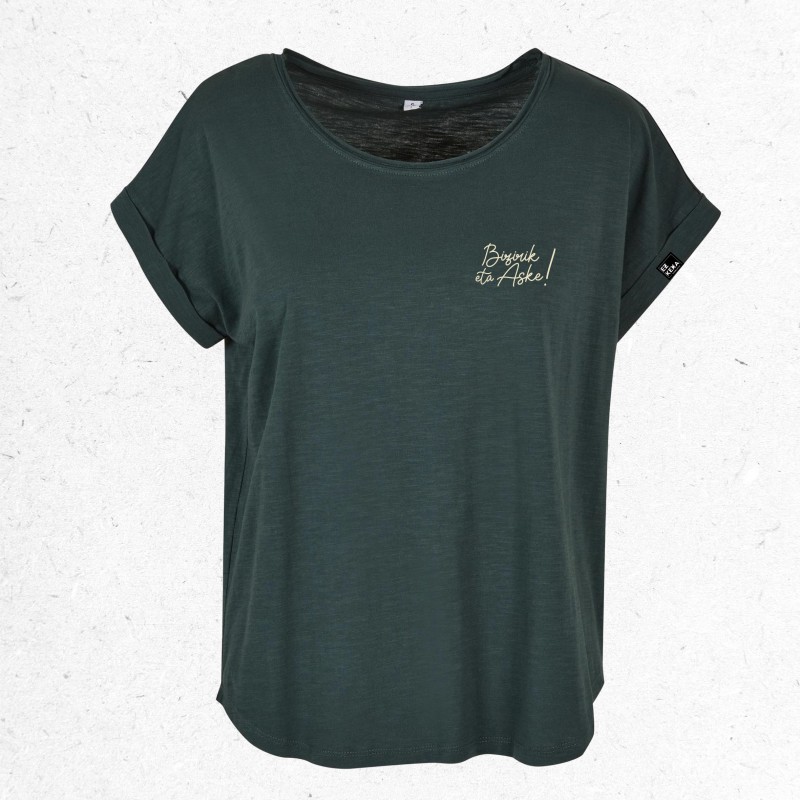 CAMISETA BIZIRIK ETA ASKE - MUJER