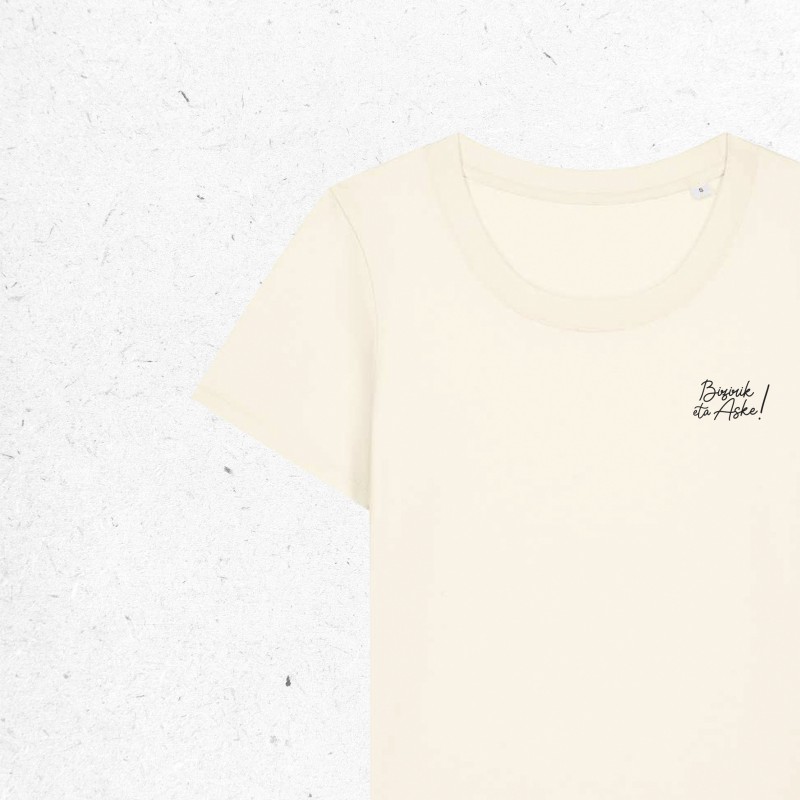 CAMISETA BIZIRIK ETA ASKE - MUJER