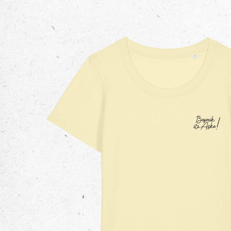 CAMISETA BIZIRIK ETA ASKE - MUJER