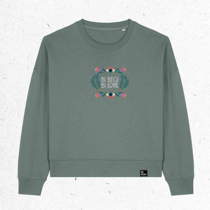 SUDADERA BI BEGI BI LORE - MUJER