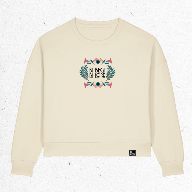 SUDADERA BI BEGI BI LORE - MUJER